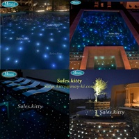 Lumière de piscine extérieure à effet étoilé scintillant, lumière LED à fibres optiques pour piscine, pour cascades et aquariums intérieurs et extérieurs