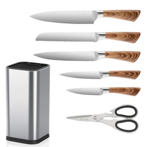 Ensemble de couteaux de cuisine de luxe haut de gamme en acier inoxydable avec bloc de rangement – Vente en gros - Product Image 1