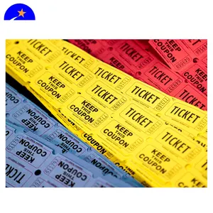 Fournit toutes sortes de Tickets de jeux d'arcade, des Tickets de tirage au sort pour les jeux d'arcade imprimés et personnalisés