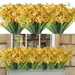 Ramo de Violetas Artificiales al por Mayor, Ramo de Flores Artificiales de Plástico para Decoración de Bodas, Hogar, Exhibición al Aire Libre, Fotografía - Product Image 1