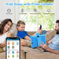Housse en silicone Pritom pour tablette enfant K7 PRO Panda 7 pouces HD 7731E Quad Core 32 Go ROM Android, tablette éducative pour jeux