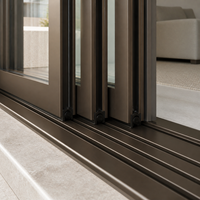 Ventana Corredera de Aluminio de Tres Vías para Proyectos Residenciales