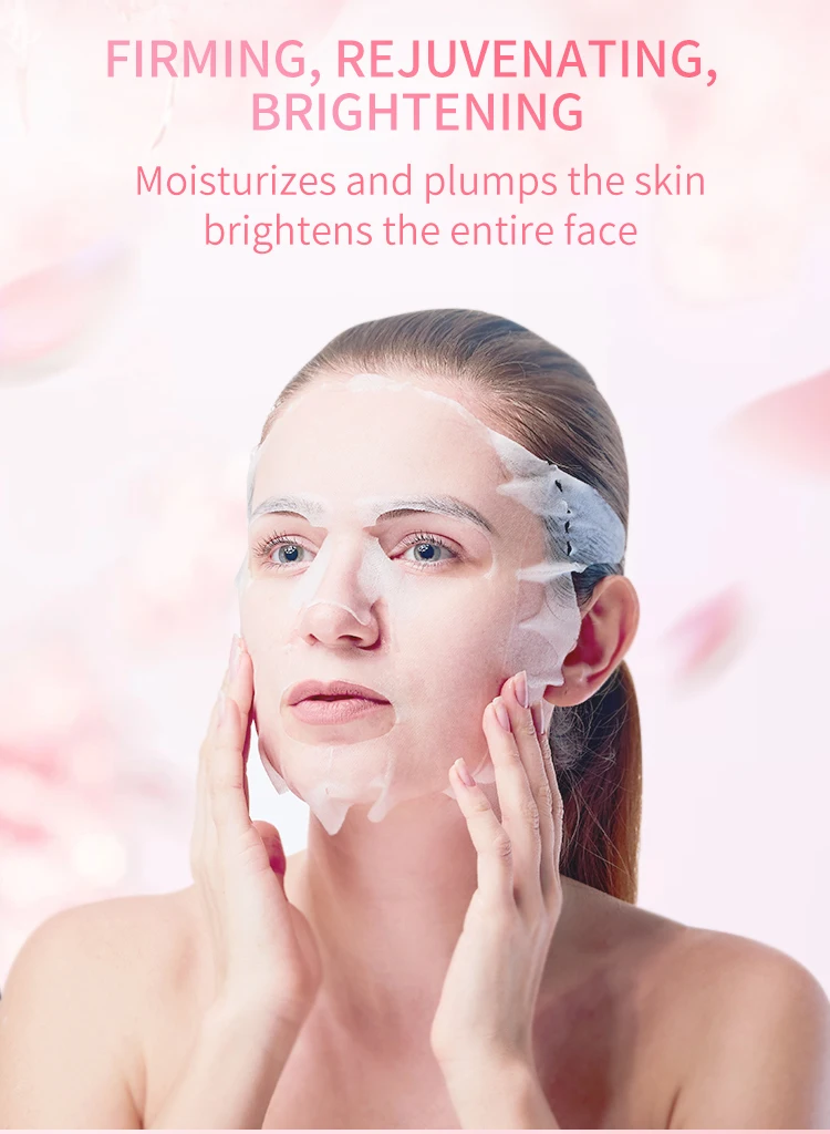 2022 New Design ESTELIN Cherry Blossoms Micro-Nutritive Brightening Facial Sheet Mask 25g*5pcs