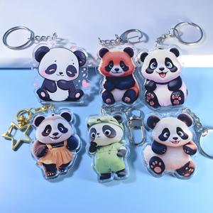 HanXin Personalizado Impresso Encantos De Acrílico Chaveiro Acrílico Standee Encantos De Acrílico Epóxi Transparente