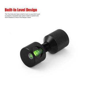 Pasador de Alineación de Brida de Doble Orificio de Aluminio 6061 de 1-1/8\" con Ranura, Pasadores de Enganche de Acero para Muelles con Nivel Incorporado - Product Image 2