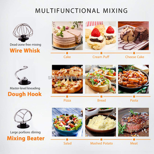 Mélangeur de pâte planétaire 3 en 1 <span class=keywords><strong>Robot</strong></span> de <span class=keywords><strong>cuisine</strong></span> pour pâtisserie Batidora Batteur professionnel pour <span class=keywords><strong>cuisine</strong></span> Batedeira - Product Image 2