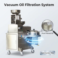 Presse à chaud commerciale en acier inoxydable pour l'extraction d'huile de sésame et d'arachide, entièrement automatique, à vis