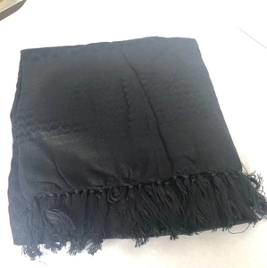 Pañuelo Cuadrado de Algodón HBSW1209 de 110 cm x 110 cm, Diseño Desértico en Gris, Blanco, Negro y Marrón a Cuadros, Pañuelo Táctico - Product Image 3