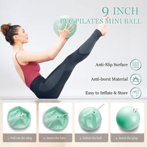 Juego de anillos EVA para <span class=keywords><strong>Pilates</strong></span>, bandas de resistencia, cinta métrica, Bola de <span class=keywords><strong>Pilates</strong></span>, accesorios, bolsa de ejercicio para el hogar, 9 Uds., 2,2 LB - Product Image 6