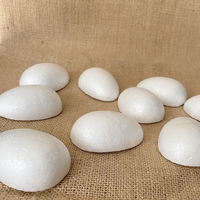 Décorations de Pâques, œufs en mousse de Pâques de différentes tailles, décorations pour enfants, demi-œufs en mousse de polystyrène