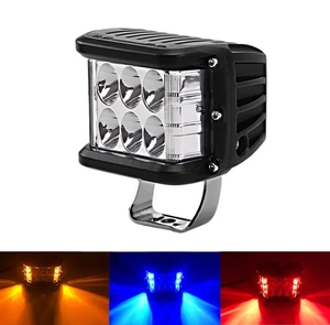 Luz Estroboscópica Blanca Ámbar de Doble Lado de 4 Pulgadas para Todoterreno, Luz Intermitente para Automóvil, Camioneta, Barco, SUV, Luz de Trabajo LED - Product Image 5