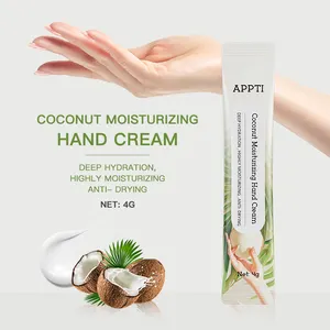 Wholesale APPTI Natual Coconut Oil Deep Moisturizer Hand Cream Set Travel Mini Size Nourishing Hand Cream Mask Hand Lotion