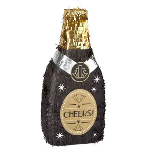 Bonne année Pinata fête d'<span class=keywords><strong>anniversaire</strong></span> pour adultes décoration de la maison Style des années <span class=keywords><strong>20</strong></span> jeu de fête bouteille de Champagne Pinata - Product Image 1
