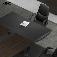 Table de conférence de bureau en bois E1 populaire au design moderne pour 8 à 20 personnes pour la maison et le bureau Hôtels Salles de réunion Tables de conférence