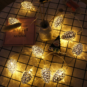 Juncheng <span class=keywords><strong>LED</strong></span> ánh sáng chuỗi cờ Cây thông giáng sinh nón treo trang trí vòng hoa cho lễ hội Giáng sinh trang trí - Product Image 5
