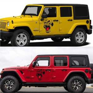 สติกเกอร์ติดรถกอริลลารูปสัตว์สติ๊กเกอร์ประตูฝากระโปรงหน้ารถขนาดใหญ่สำหรับรถกระบะรถตู้ SUV - Product Image 5