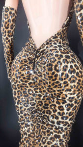 Ropa de Talla Grande para Mujer, Vestido Sexy con Lentejuelas y Estampado de Leopardo, Ropa al por Mayor, Vestido Elegante para Mujer, Vestido de Novia - Product Image 6