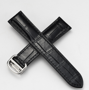 Bracelet de montre en cuir véritable pour Santo 100, en cuir de vache pleine fleur, étanche, avec fermoir déployant, 20/23mm - Product Image 5