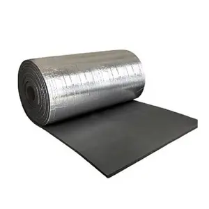 High Density NBR Rubber Foam Supplier Sheet/Roll With Aluminum Foil