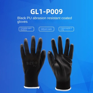 Gants de sécurité de travail ultra-légers en polyester avec revêtement en PU sur la paume - Product Image 3