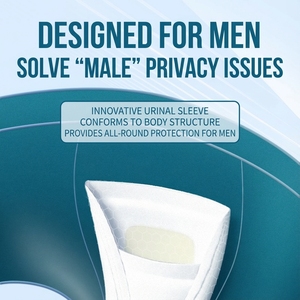 Serviettes d'incontinence pour hommes de grande taille, haute capacité, <span class=keywords><strong>protection</strong></span> robuste, technologie de contrôle des odeurs, en vrac - Product Image 2