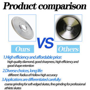 100 ז "מ r22 r16 גלגל יהלום r16 גלגל מחדד אלקטרומצופה cbn שחיקה עבור חידוד ילדים מחליקים ושכירות - Product Image 5