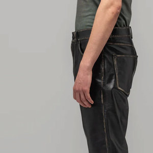 100% High Quality Lightweight Casual Leather <b>Pants</b> Premium Quality Quick Dry Windproof Breathable Fabric Made <b>Pants</b> - Product Image 6