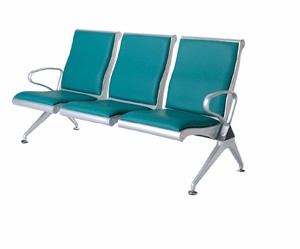 Chaise d'attente 4 places en acier inoxydable de haute qualité pour aéroport, bureau, espaces publics, design moderne, coussin pour usage extérieur et scolaire - Product Image 2