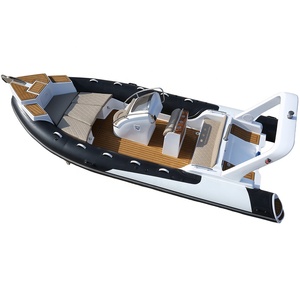 Best Selling New Design RIB600 Inflatable Deep-v Fiberglass Hull Boat Supports Customization - Product Image 1