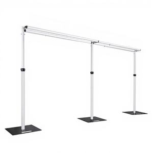 <b>ESI</b> Pipe and Drape Stand with Aluminum Bases for Stability and Safety Simple Design - Product Image 1