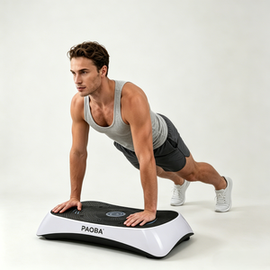 <span class=keywords><strong>Plateforme</strong></span> <span class=keywords><strong>vibrante</strong></span> portable pour la remise en forme à domicile, équipement de gym Crazy Fit, massage, matériau ABS et silicone, charge maximale de 120 kg pour la <span class=keywords><strong>musculation</strong></span> - Product Image 6