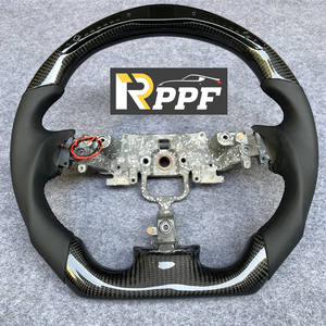 Volante Deportivo de 3 Radios de Fibra de Carbono y Cuero de Alta Calidad y Nuevo Diseño para <span class=keywords><strong>Mazda</strong></span> <span class=keywords><strong>RX8</strong></span>, Repuestos Automotrices Más Vendidos - Product Image 1