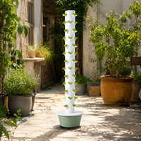 Système de jardinage vertical hydroponique compact à 13 niveaux avec pompe à eau pour la culture de légumes en petit espace