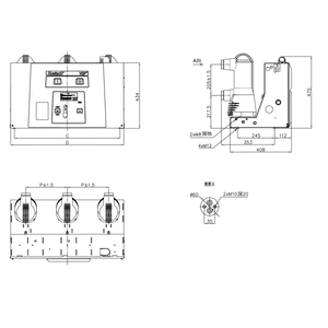 VEP Smart - Interruptor de Corte de Tres Fases, 50 Hz, 12 kV, Media Tensión, Tipo Poste Integrado, con Capacidad de Ruptura de 31.5 kA - Product Image 4