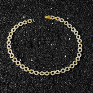 Nuevo Collar de Cadena con Símbolo de Infinito Geométrico de Aleación, Estilo Hiphop, para Hombre, Joyería de Moda al por Mayor - Product Image 4