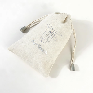 Bolsa Ecológica de Algodón y Lino con Cordón para Joyería, Pendientes, Mini Bolsa de Regalo de Lujo, Bolsa de Muselina Antipolvo - Product Image 2
