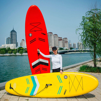 Usine en gros Logo personnalisé Sports nautiques 10'6 "x32" x6 ''Surf Stand Up gonflable Sup Board planche à eau Surf Paddle Sup Board