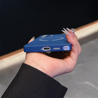 Coque de téléphone en silicone liquide magnétique pour S26/S25/S24 Ultra avec design uni