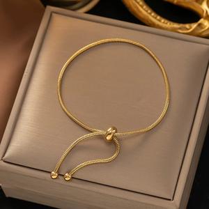 Joyería de Acero Inoxidable al Por Mayor Pulsera de Acero Inoxidable con Personalidad para Mujer Chapada en Oro de 18K Accesorios de Moda para Dama - Product Image 4