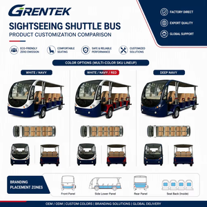 Nuevo Diseño GRENTEK Autobús Turístico de 4KW con Motor AC, 8 Asientos, Minibús Eléctrico para Viajes en Carreteras No Públicas - Product Image 4