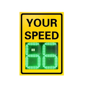 Système de détection de vitesse multi-modèles activé par radar avec affichage numérique LED, limiteurs de vitesse métalliques et alertes dynamiques de ralentissement - Product Image 3