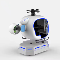 Simulador de Vuelo de Helicóptero de Realidad Virtual 9D para Interiores, para Hogar, Guardería, Aeropuerto, Centro Comercial, Parque de Aventuras y Parque Deportivo Público