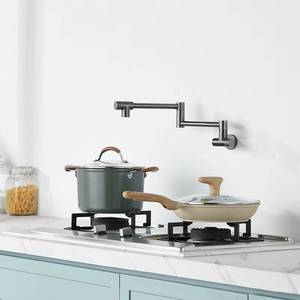 Grifo Mezclador de Cocina Plegable de Acero Inoxidable 304 con Rotación de 360 Grados y Diseño Moderno para Montaje en Pared - Product Image 5