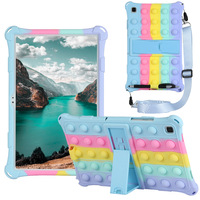 Casing Tablet Silikon Universal Anak-anak dengan Fitur Bubble Fidget Press untuk Samsung Tab A7 10.4-inci (T500/T505/T507)