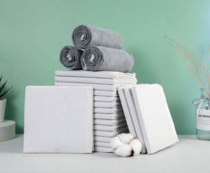 Tapis d'apprentissage pour animaux de compagnie biodégradables, imperméables, jetables, de qualité supérieure, super doux, extra grands pour chiens avec fond antidérapant - Product Image 6