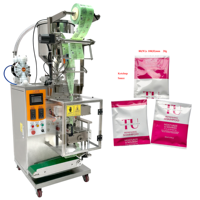 Machine d'emballage verticale entièrement automatique à scellage 3/4 côtés pour sachets de ketchup, beurre de cacahuète, sauce chili et pâtes