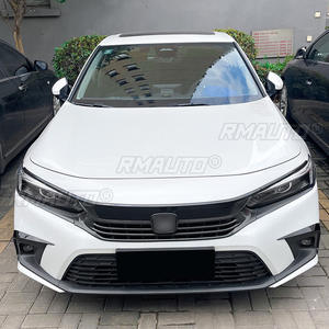 Kit carrosserie pour Honda Civic 11e génération 2021+ : séparateur de pare-chocs avant, aileron latéral, déflecteur d'air, lame de vent, aspect carbone/noir brillant - Product Image 4