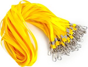 10mm 15mm 20mm Polyester đen đồng bằng dây buộc cổ với in offset và móc kim loại cho chủ thẻ ID-Khuyến mãi - Product Image 4