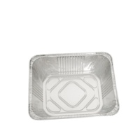 Plateau jetable en aluminium de 9x13 pouces avec couvercle en aluminium pour fêtes de Noël, buffets, restauration, four