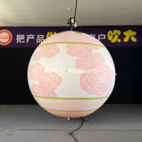 Ballon gonflable floral lumineux LED de haute qualité, gonflable publicitaire robuste pour une utilisation intérieure/extérieure à long terme